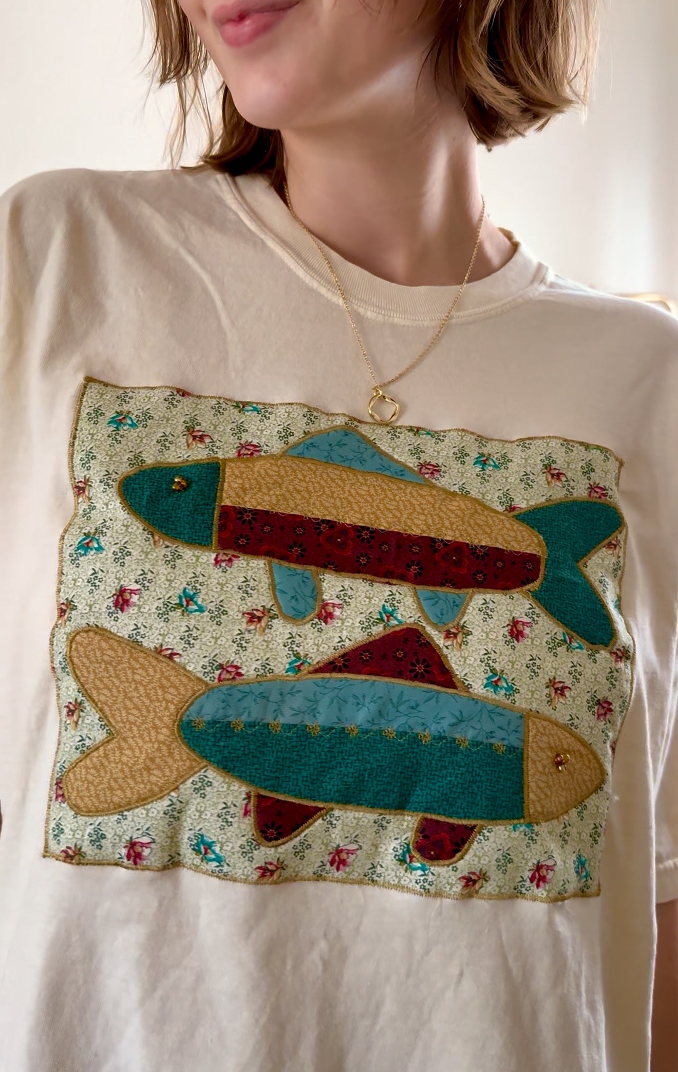 Fish Applique Tee (XL)
