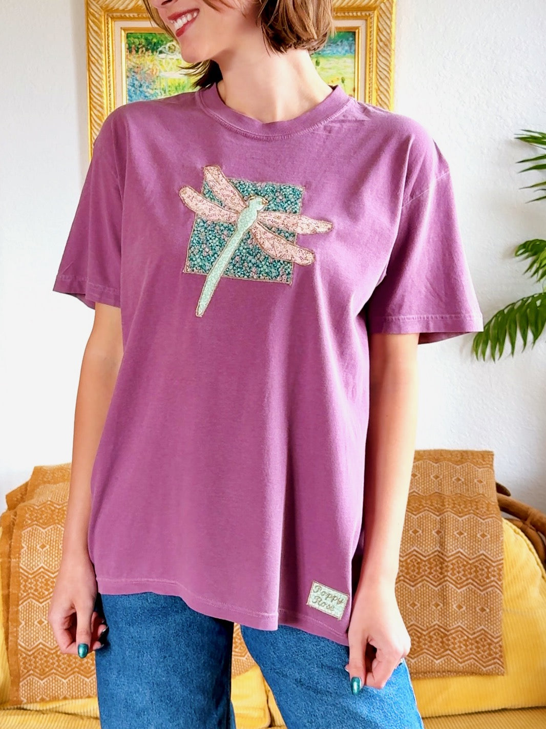 Mauve Dragonfly Tee (L)