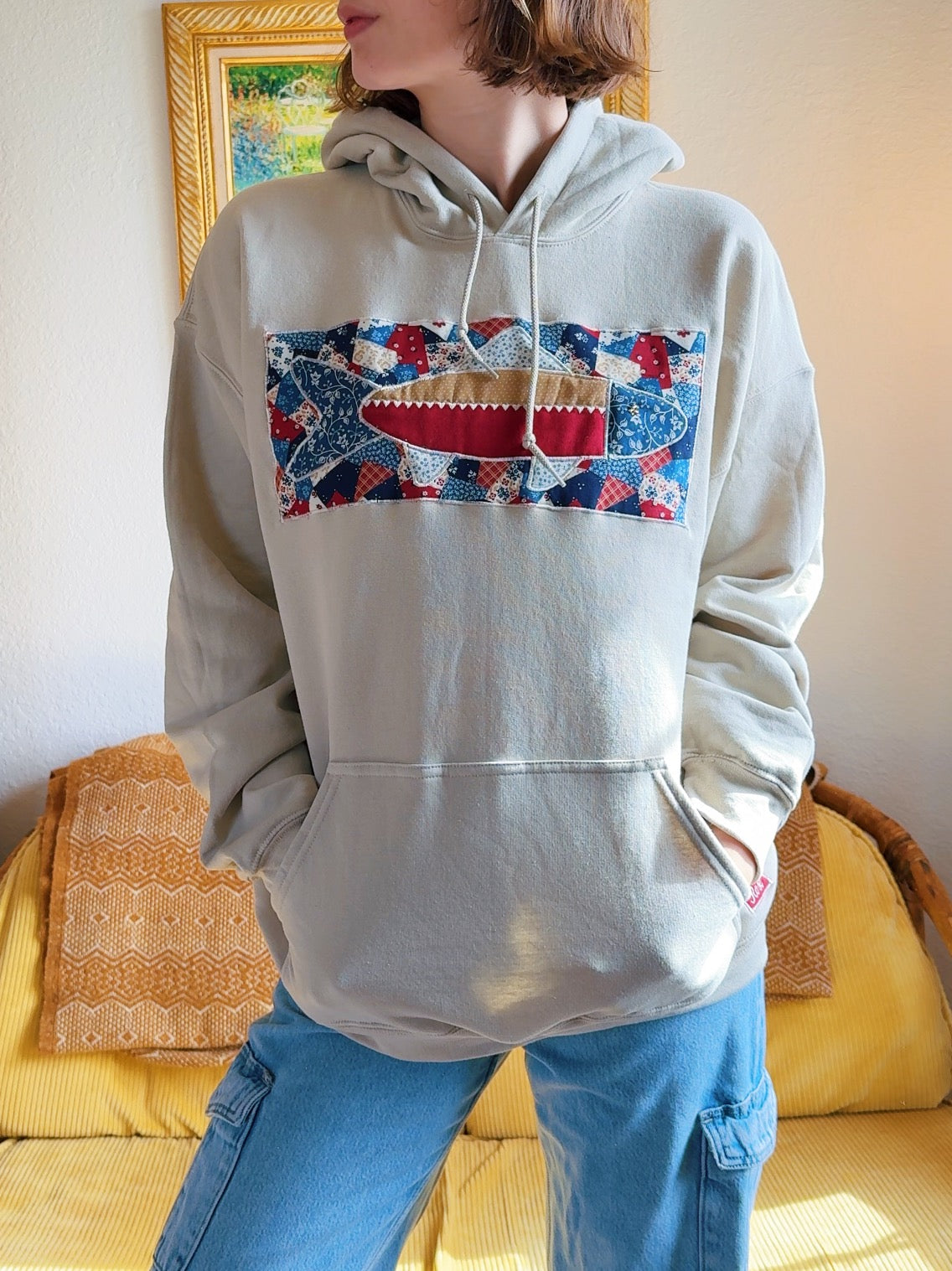 Tan Fish Hoodie (XL)