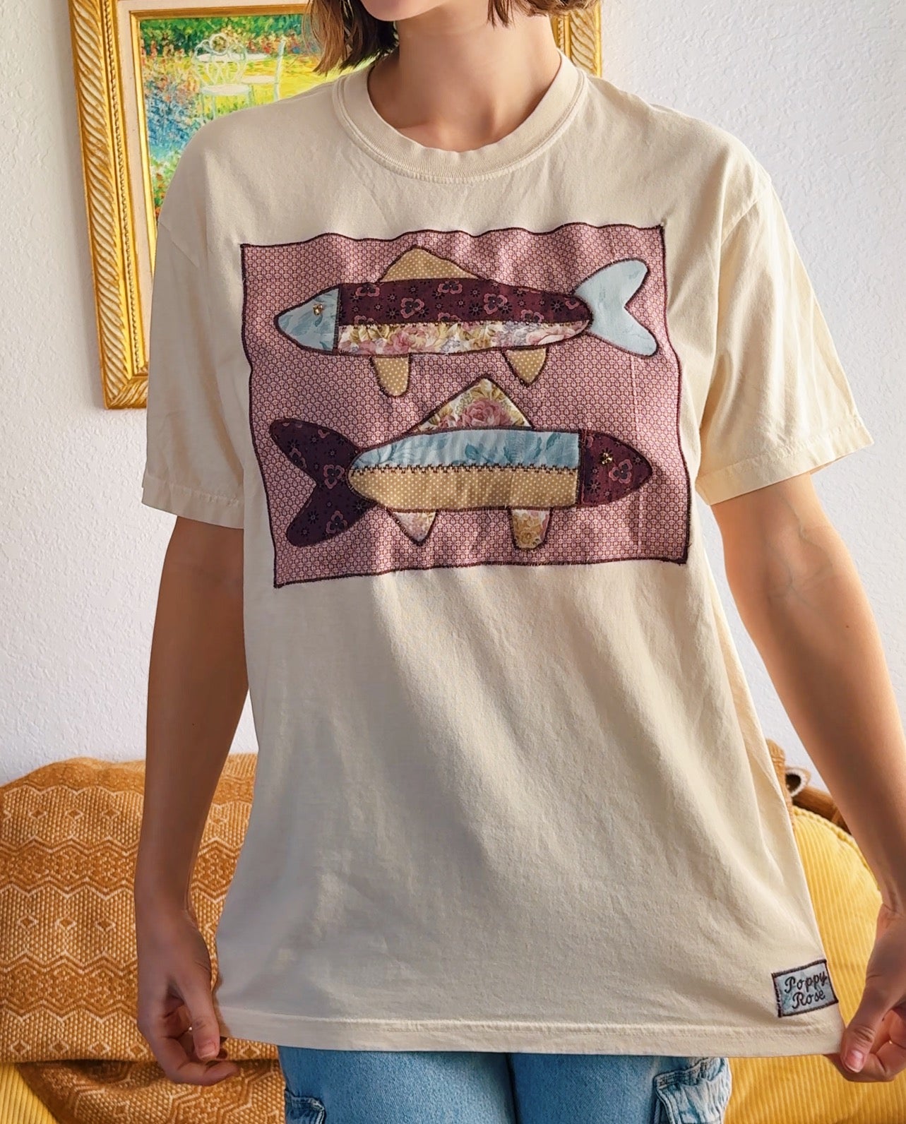 Fish Applique Tee (L)