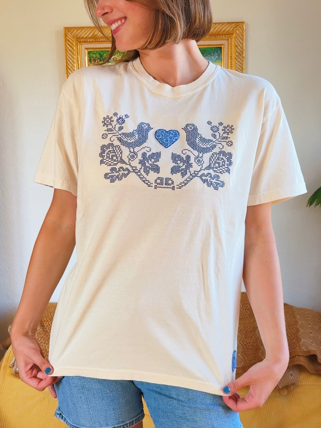 Cross Stitch Tee (L)