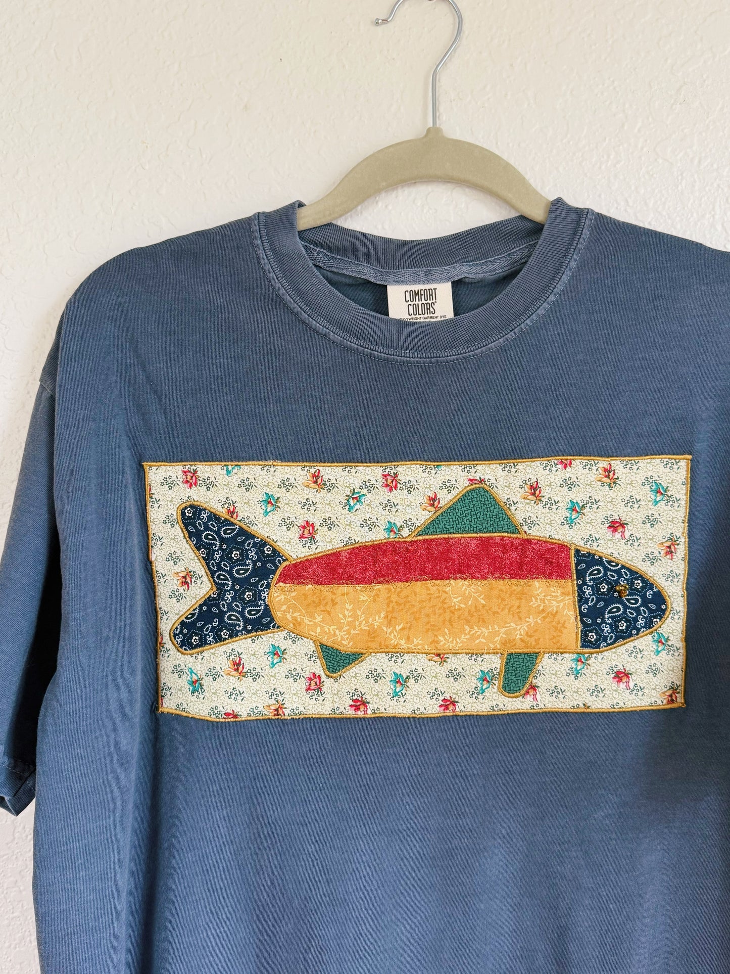 Deep Blue Fish Tee (L)