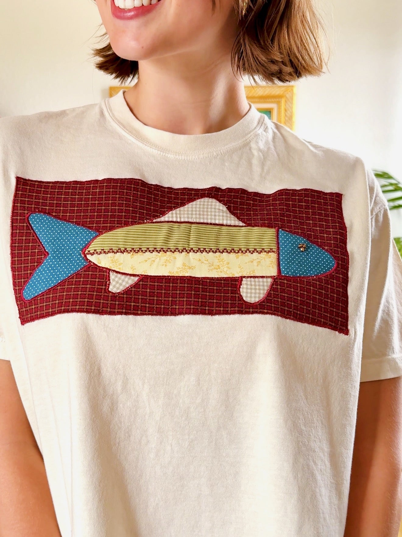 Boxy Fish Tee (L)