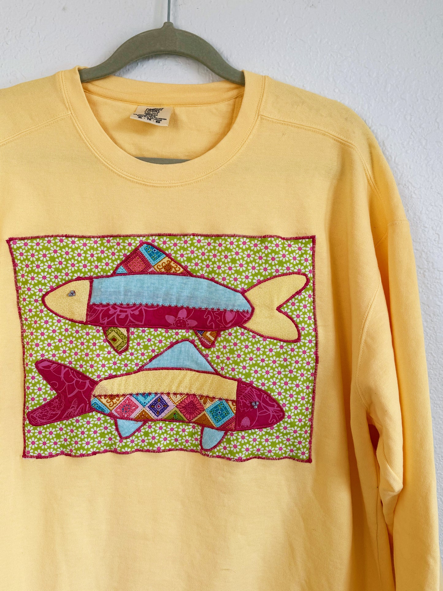 Yellow Fish Sweatshirt (XL)