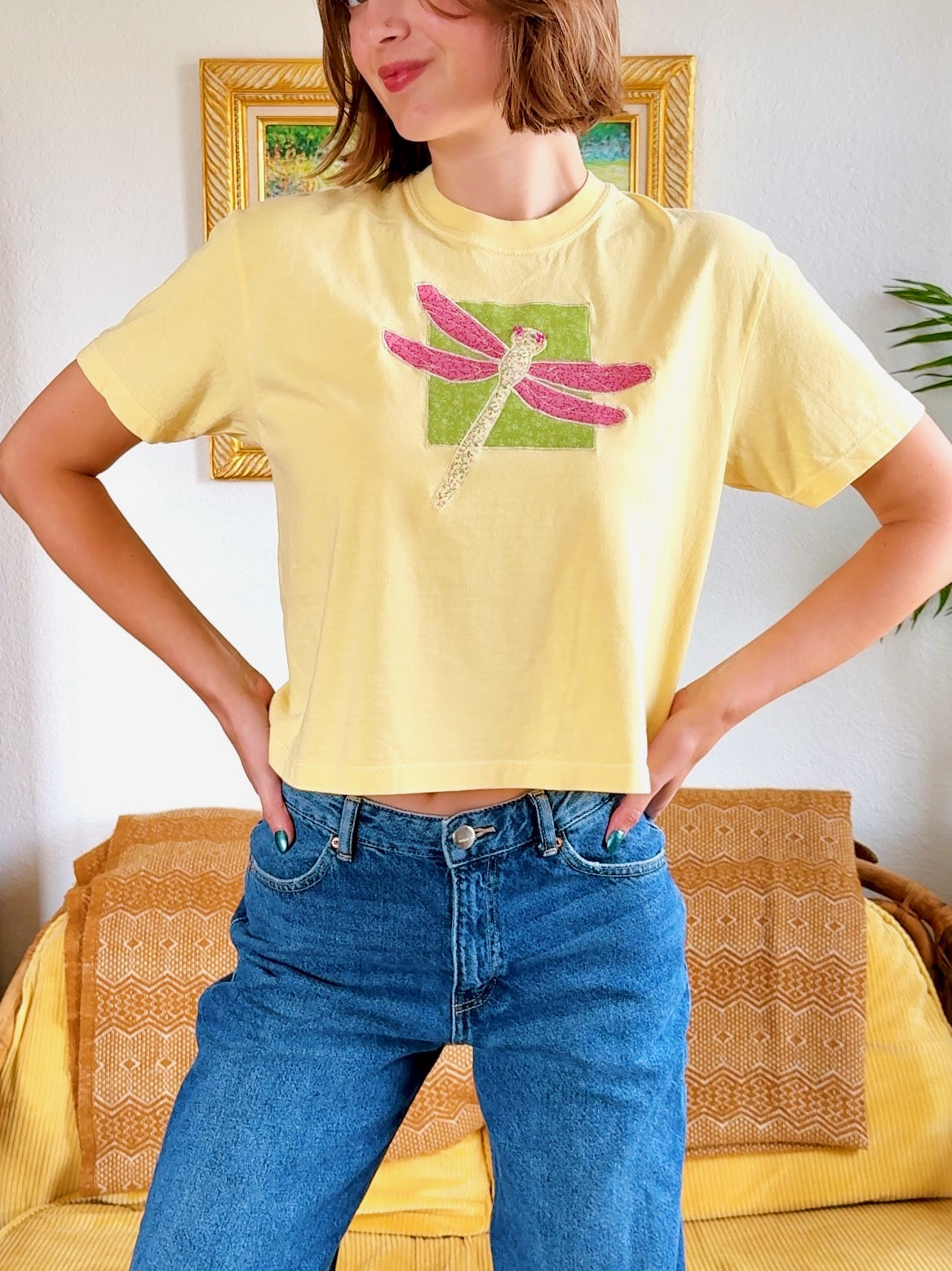 Butter Dragonfly Boxy Tee (M)