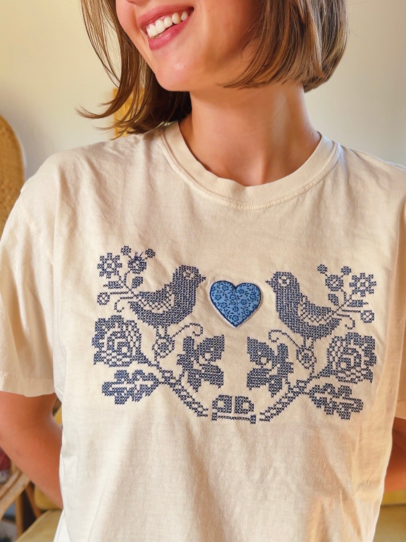 Cross Stitch Tee (L)