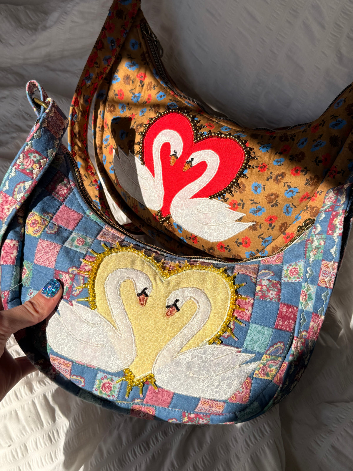 Bronzed Swan Purse