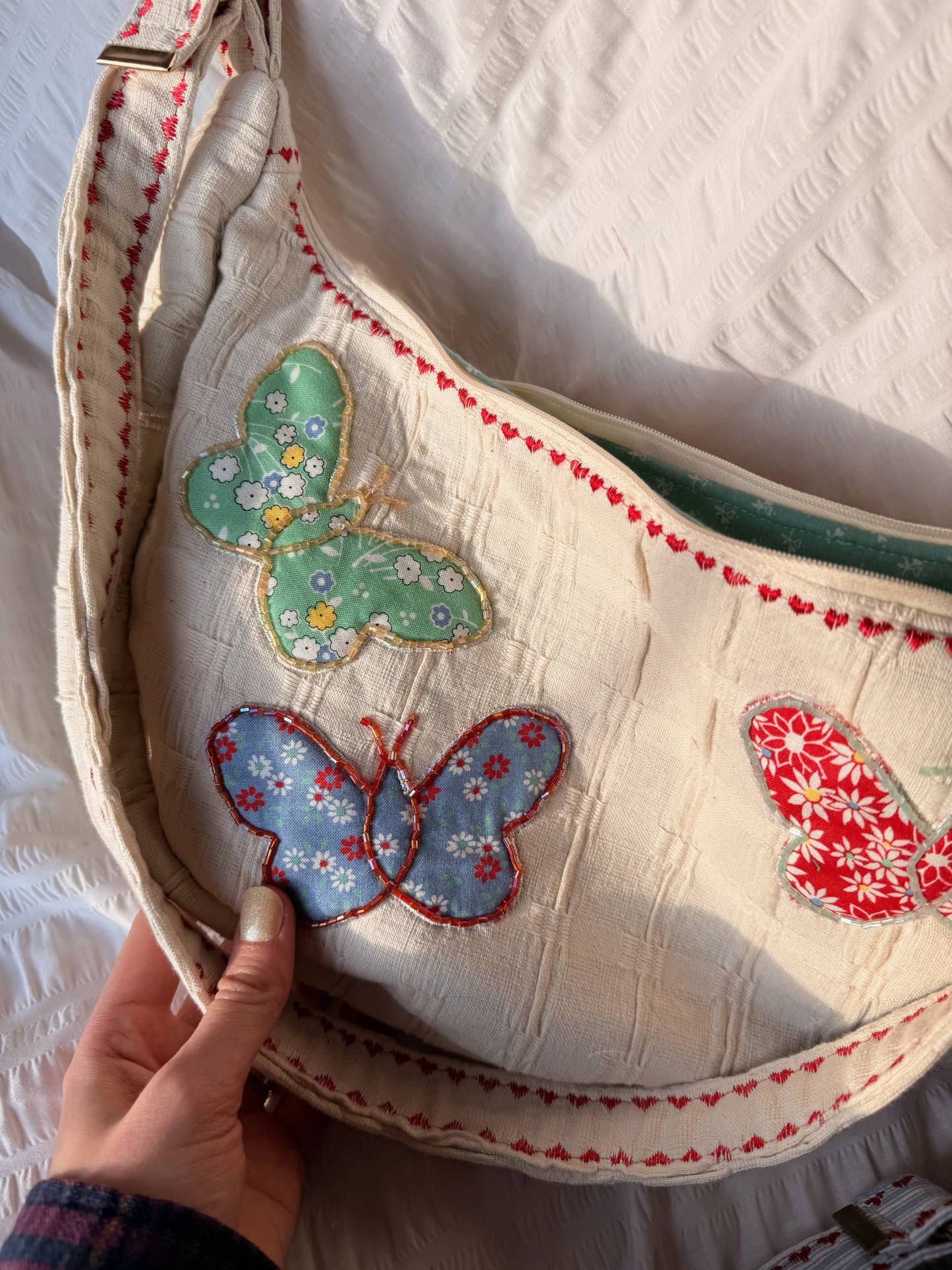 Beaded Butterfly Purse