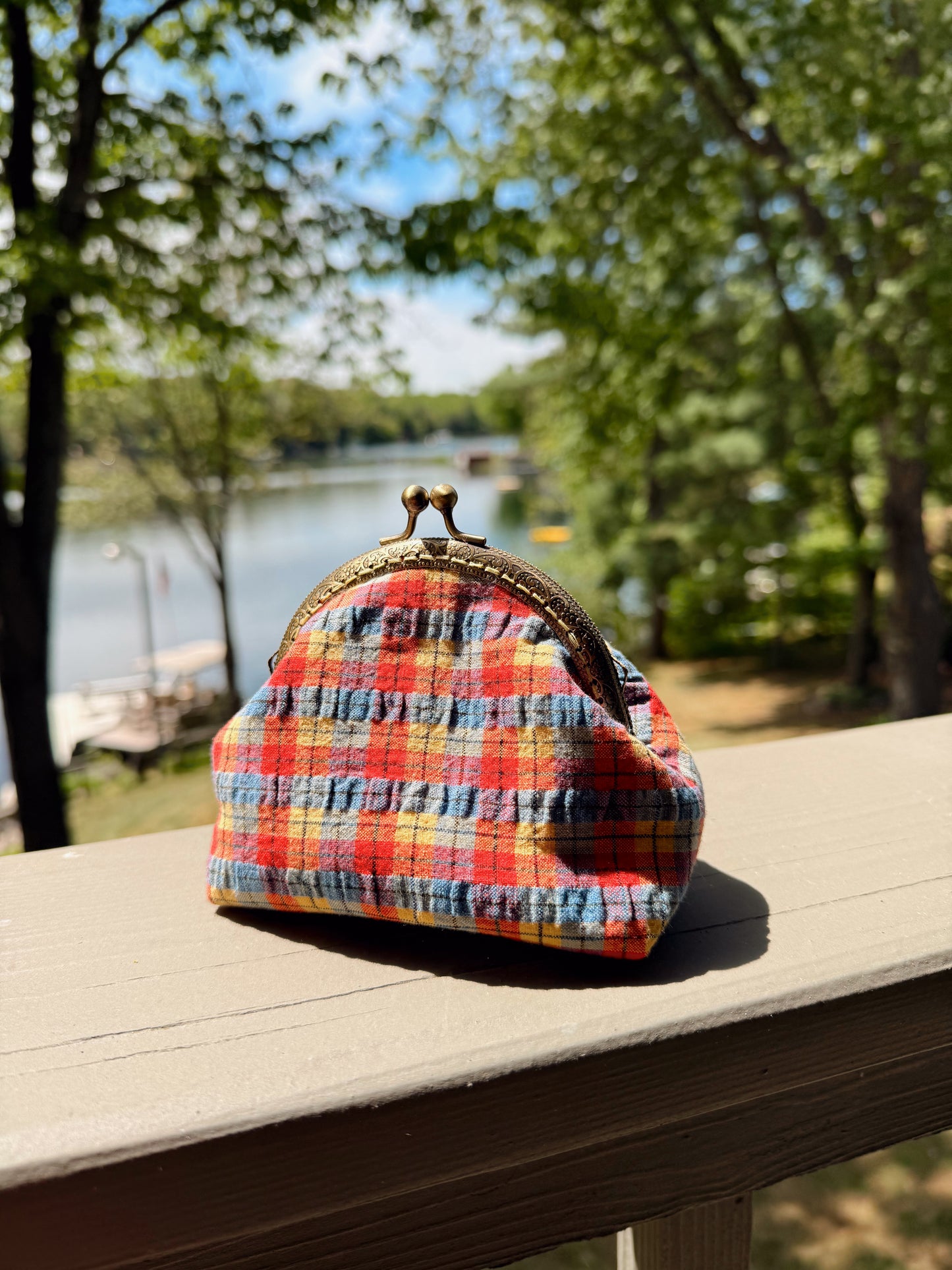 Gingham Princess Pouch