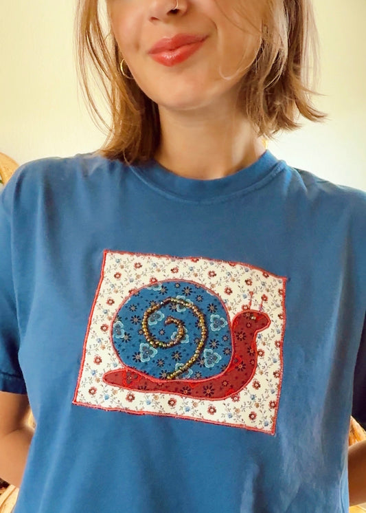 Blue Snail Tee (L)