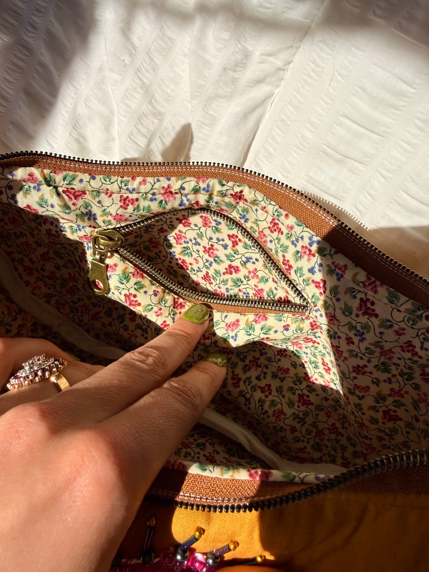 Mustard Swan Shoulder Purse