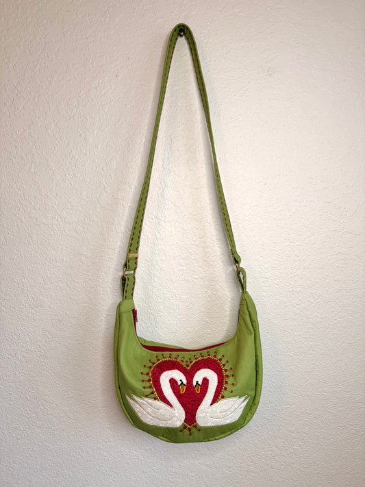 Green Swan Purse