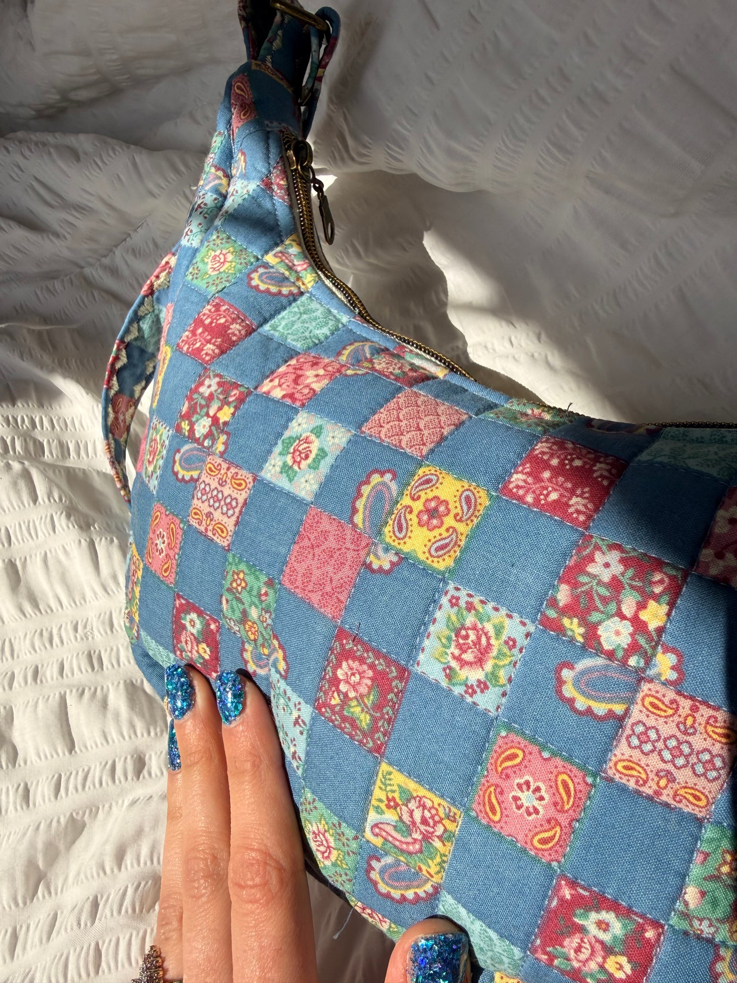 Quilted Swan Purse
