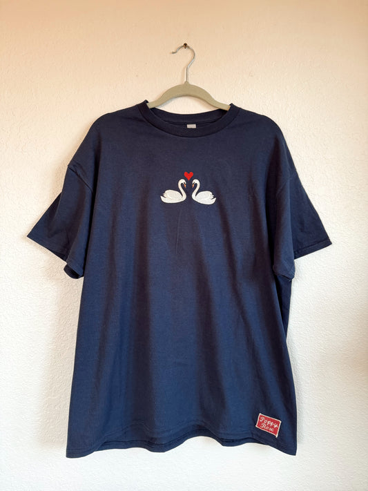 Navy Swan Tee (XL)