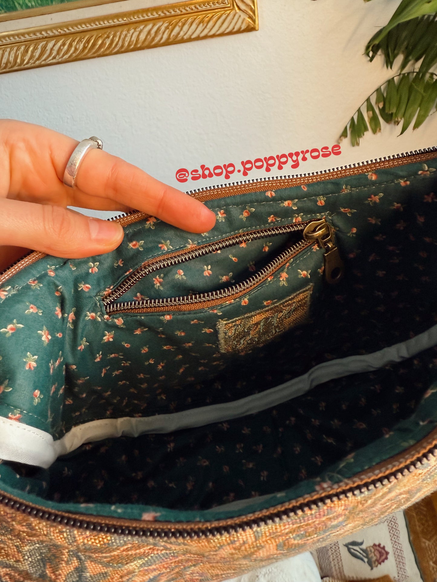 Golden Bronze Swan Purse