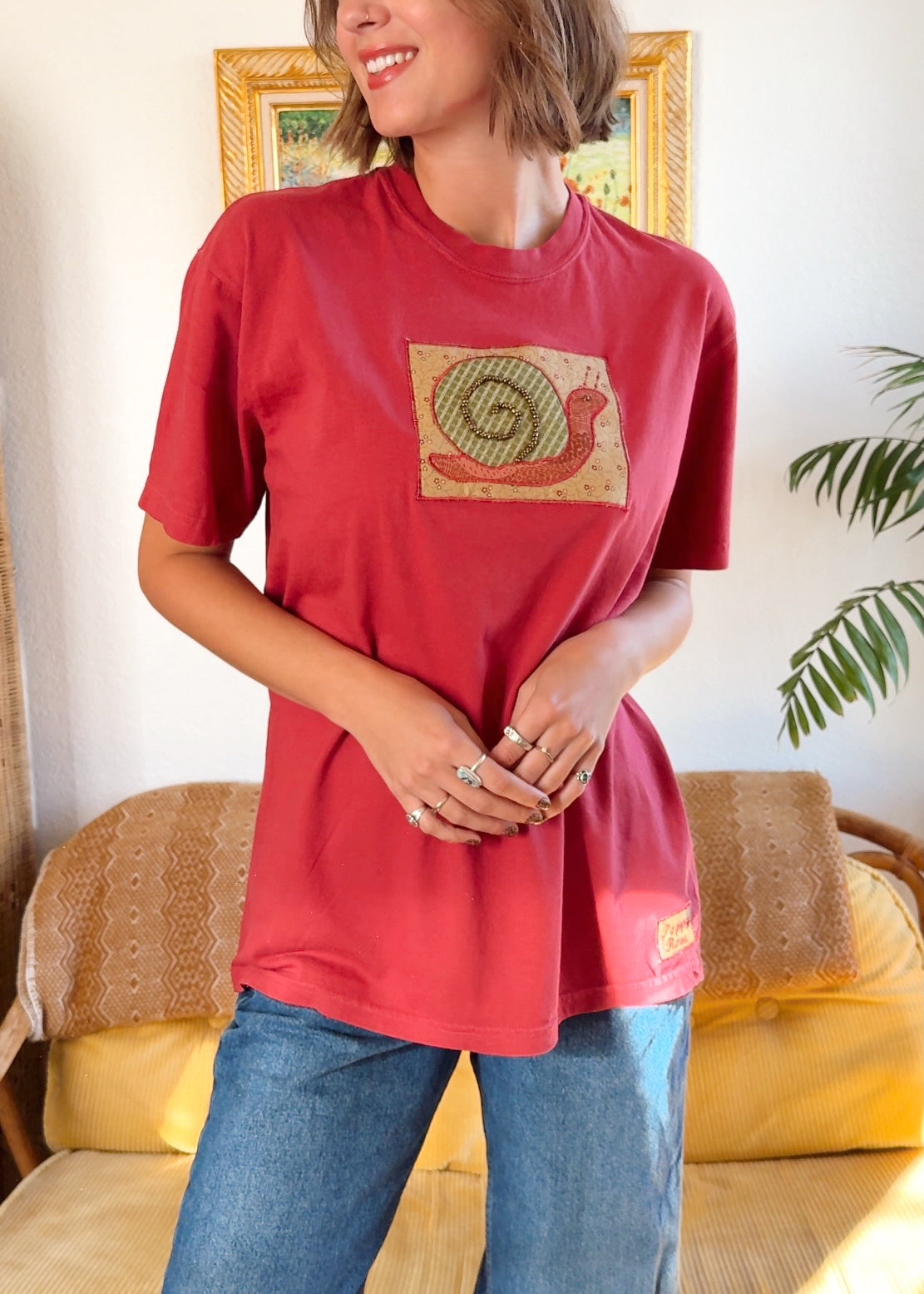 Red Snail Tee (L)