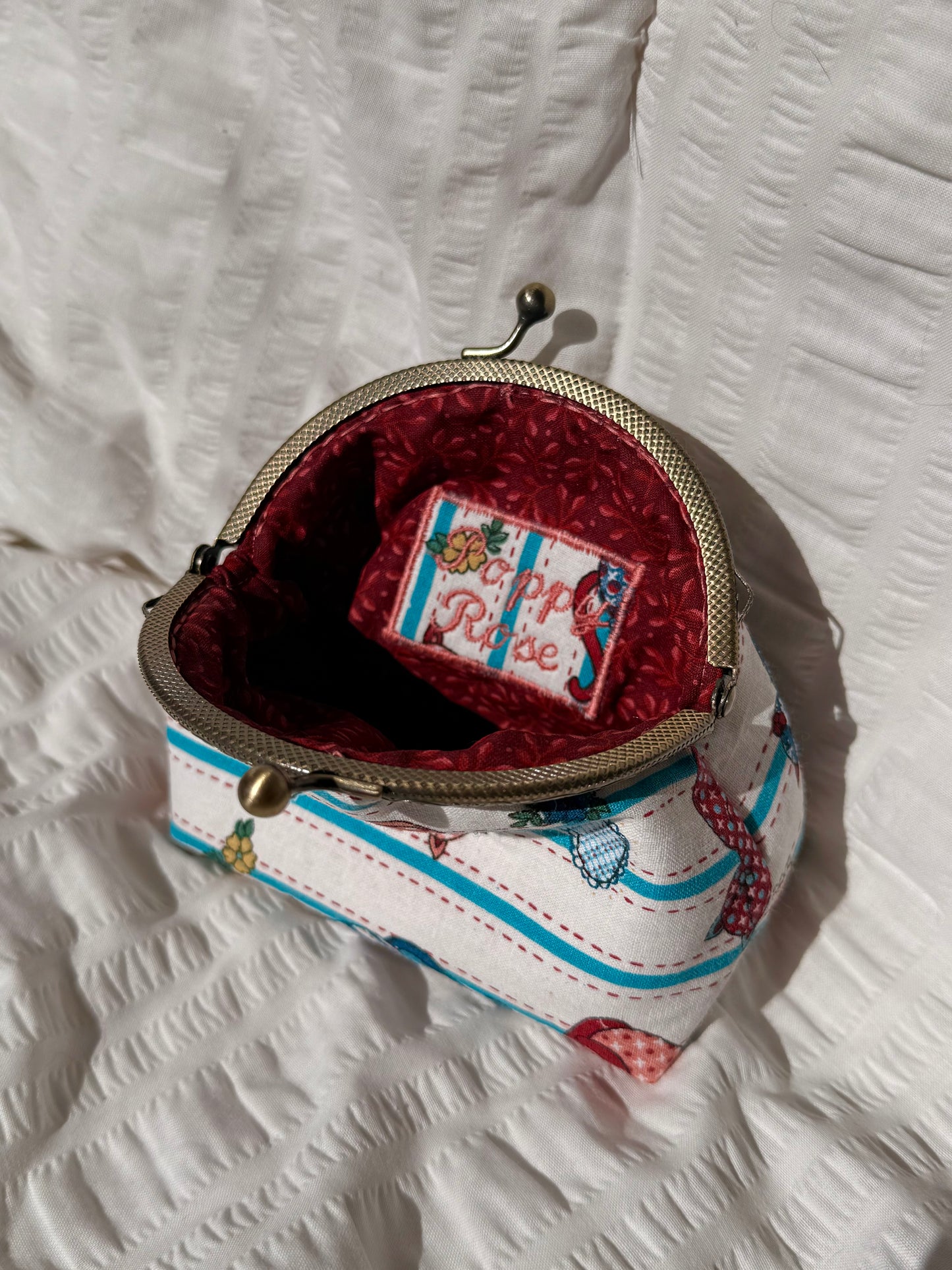 Quilted Kitty Princess Pouch