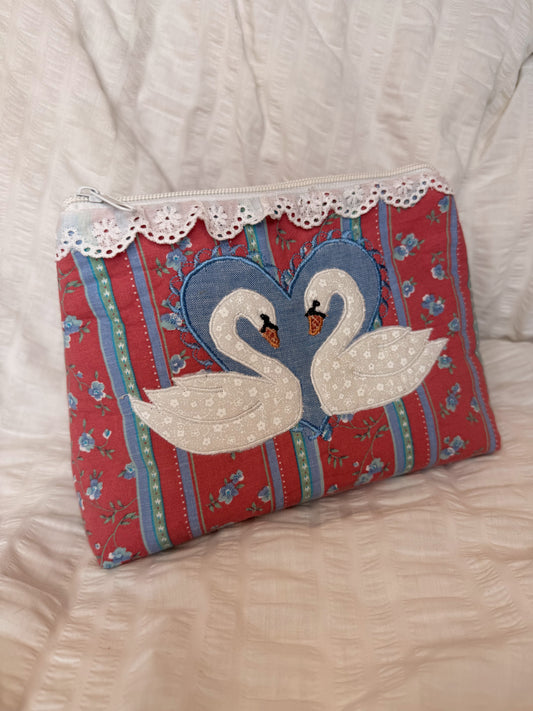 Swan Makeup Bag