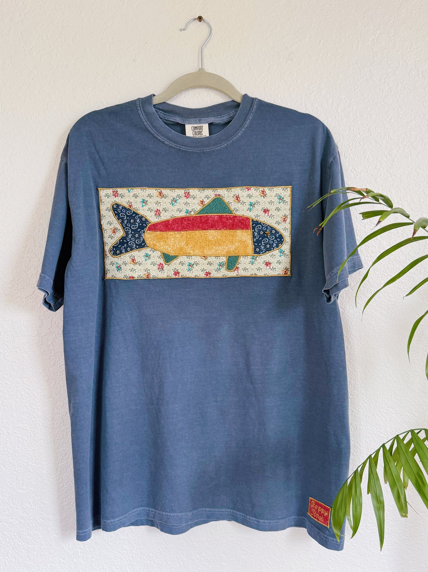 Deep Blue Fish Tee (L)