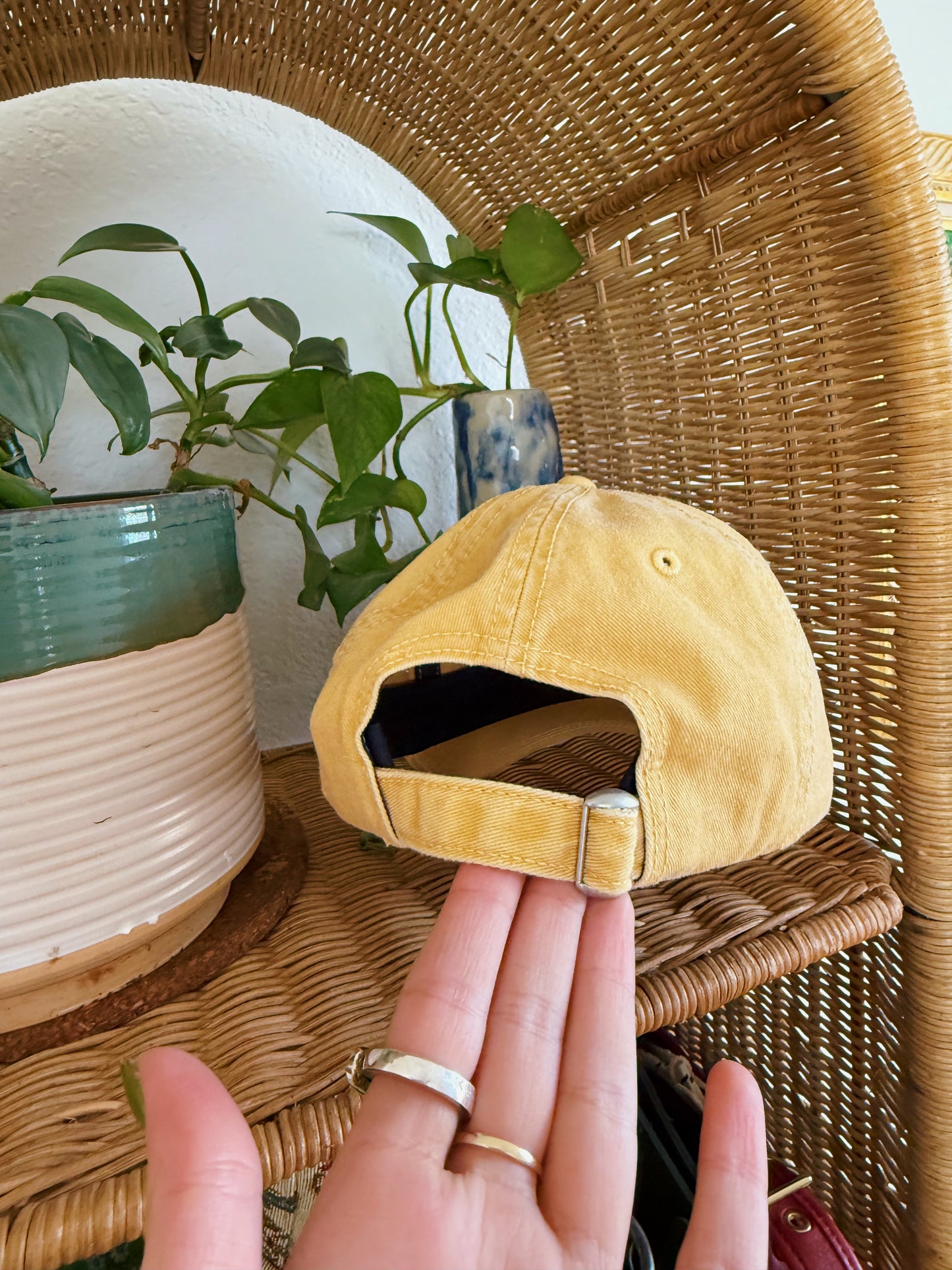 Yellow Patchwork Hat