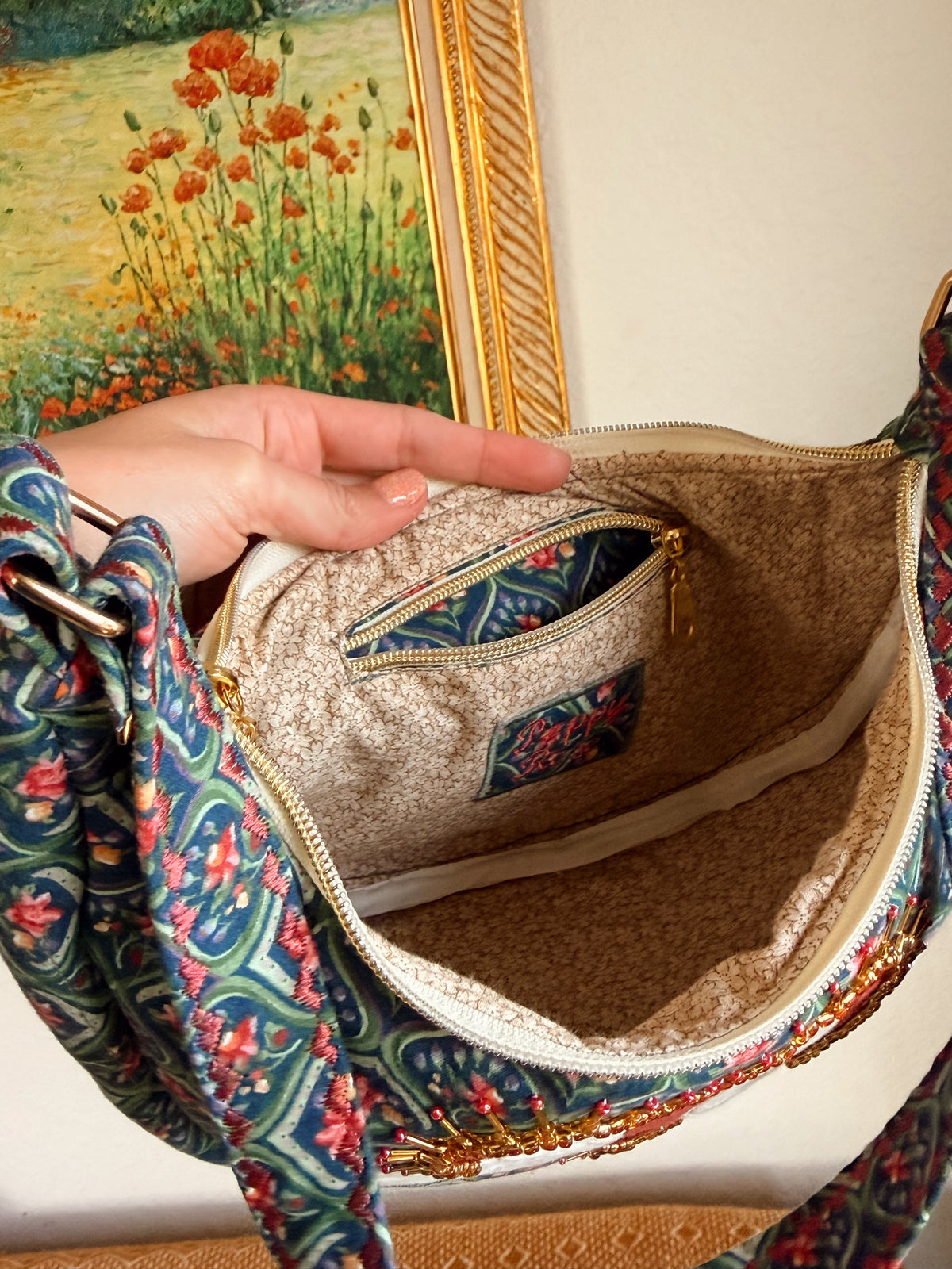Deep Green Swan Purse