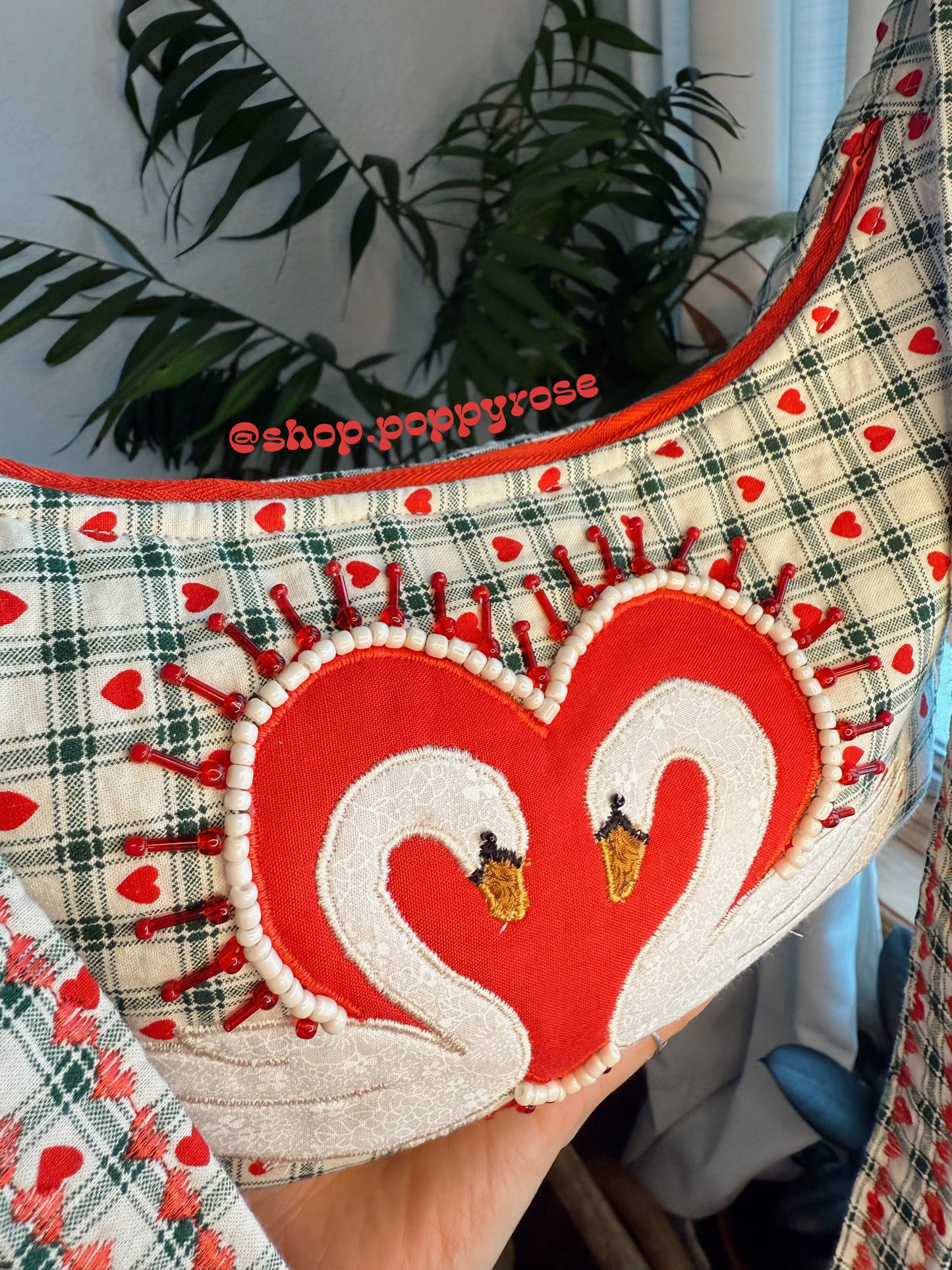 Heart Swan Purse