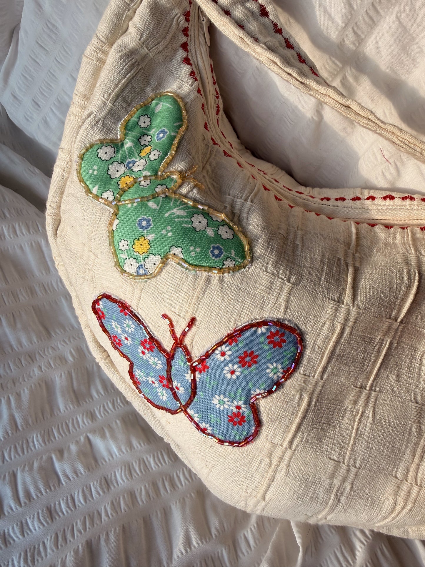 Beaded Butterfly Purse