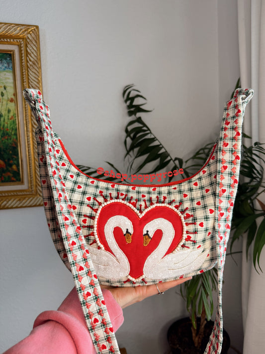 Heart Swan Purse