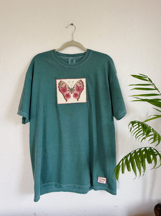 Butterfly Cross Stitch Tee (XL)