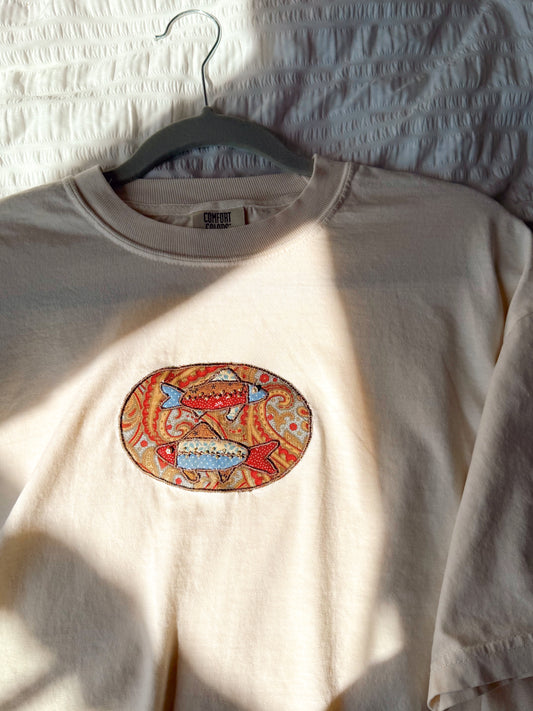 Paisley Fish Tee (XL)