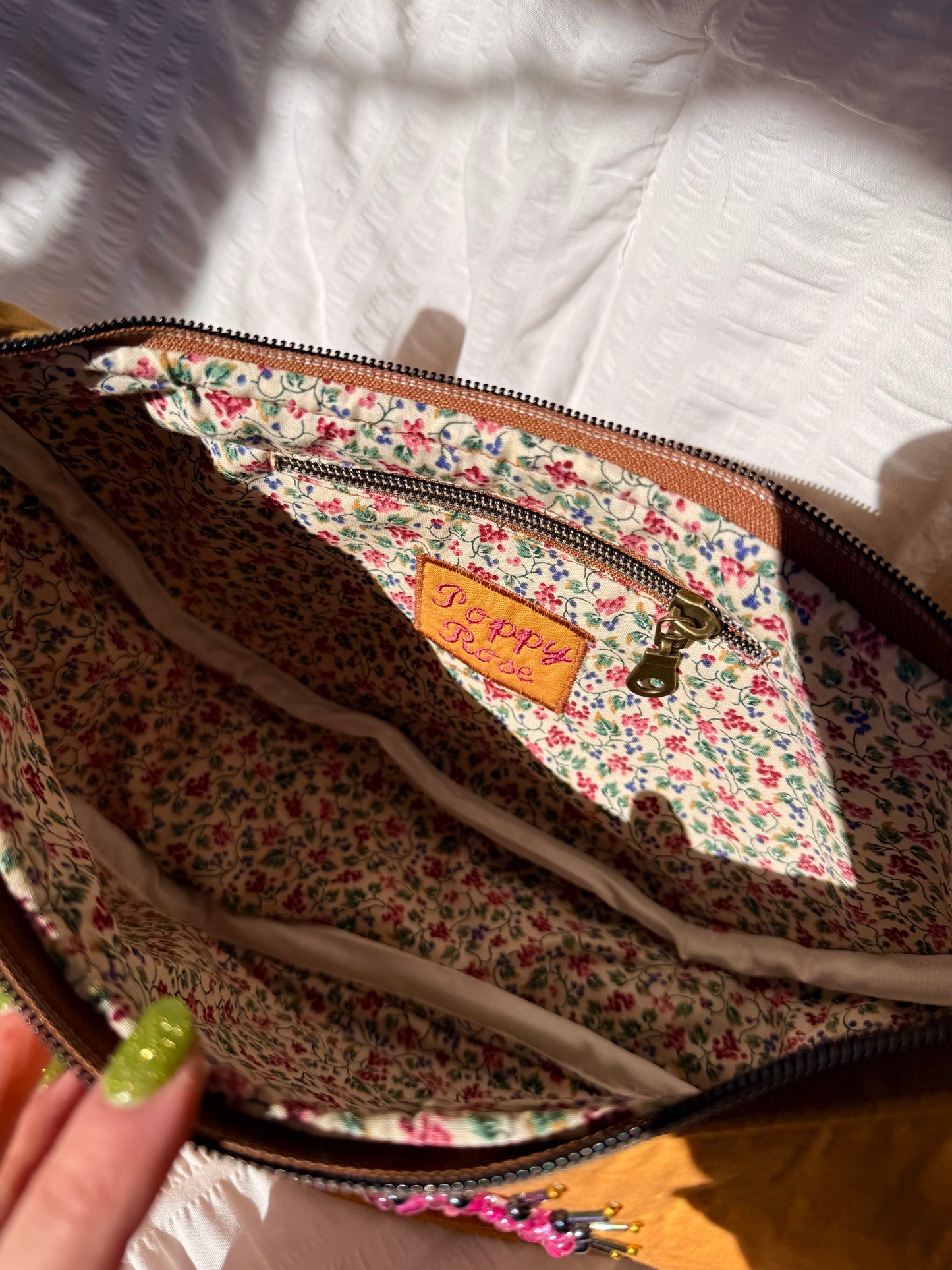 Mustard Swan Shoulder Purse