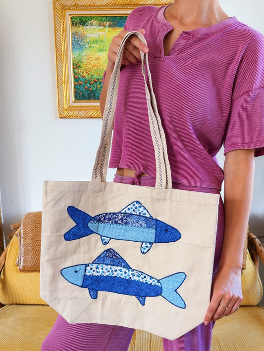 Blue Fish Tote