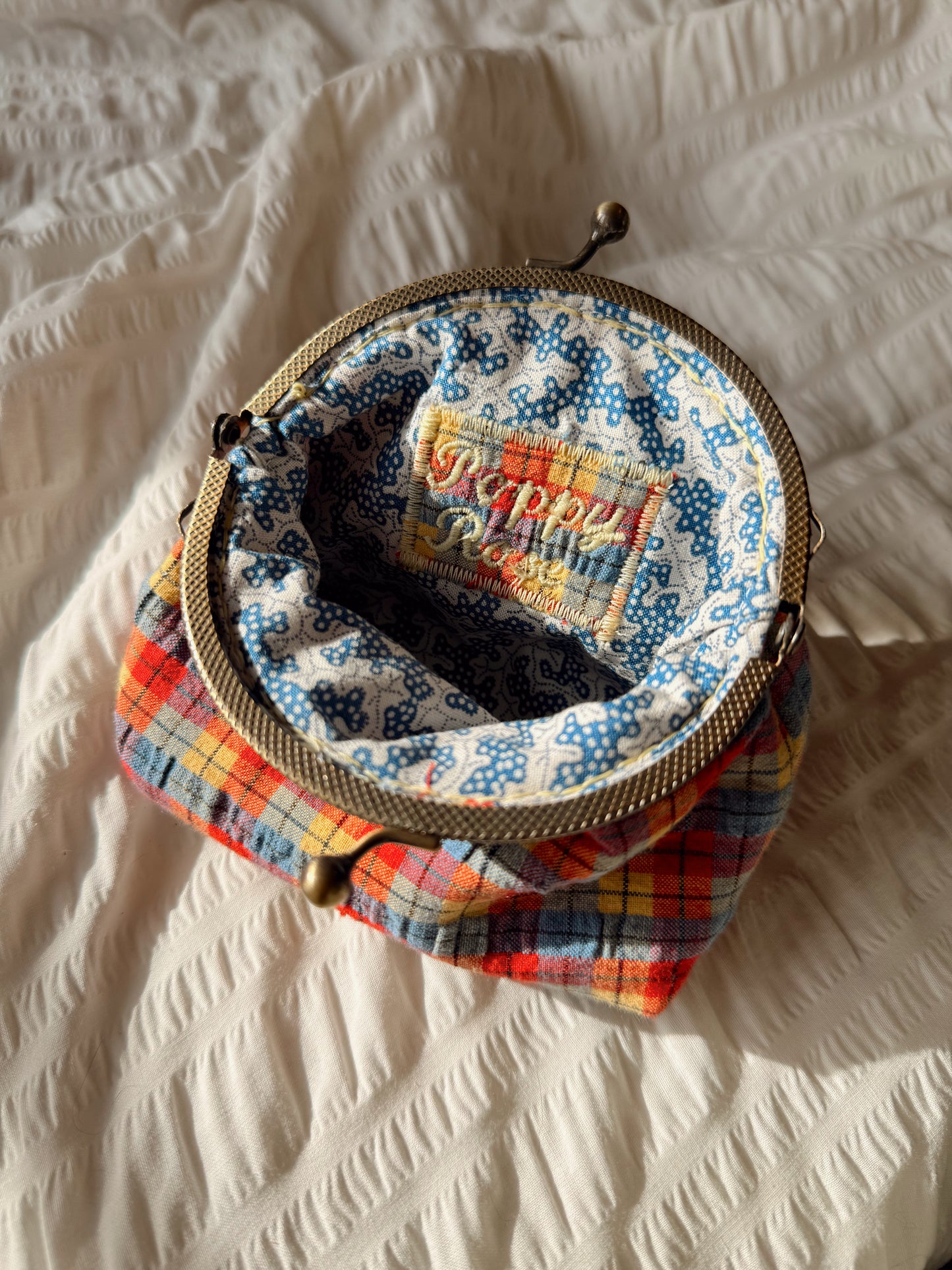 Gingham Princess Pouch