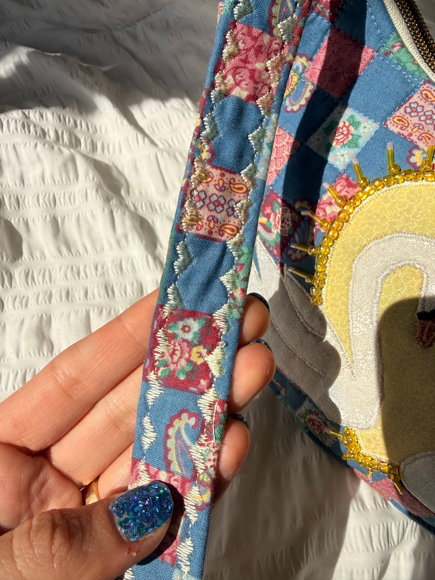 Quilted Swan Purse