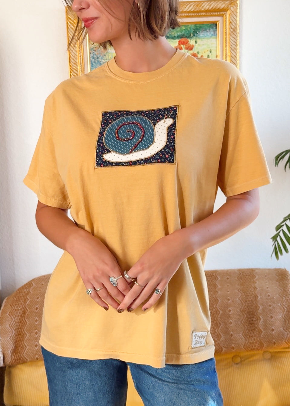 Yellow Snail Tee (L)