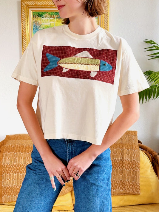 Boxy Fish Tee (L)
