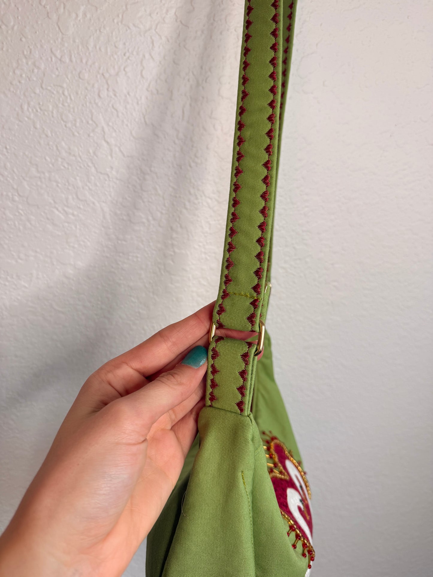 Green Swan Purse