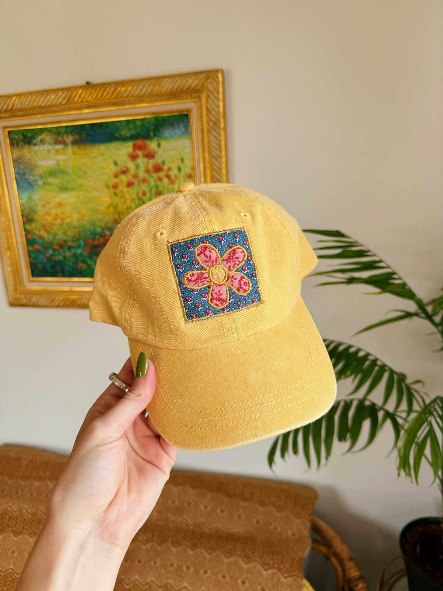 Yellow Patchwork Hat