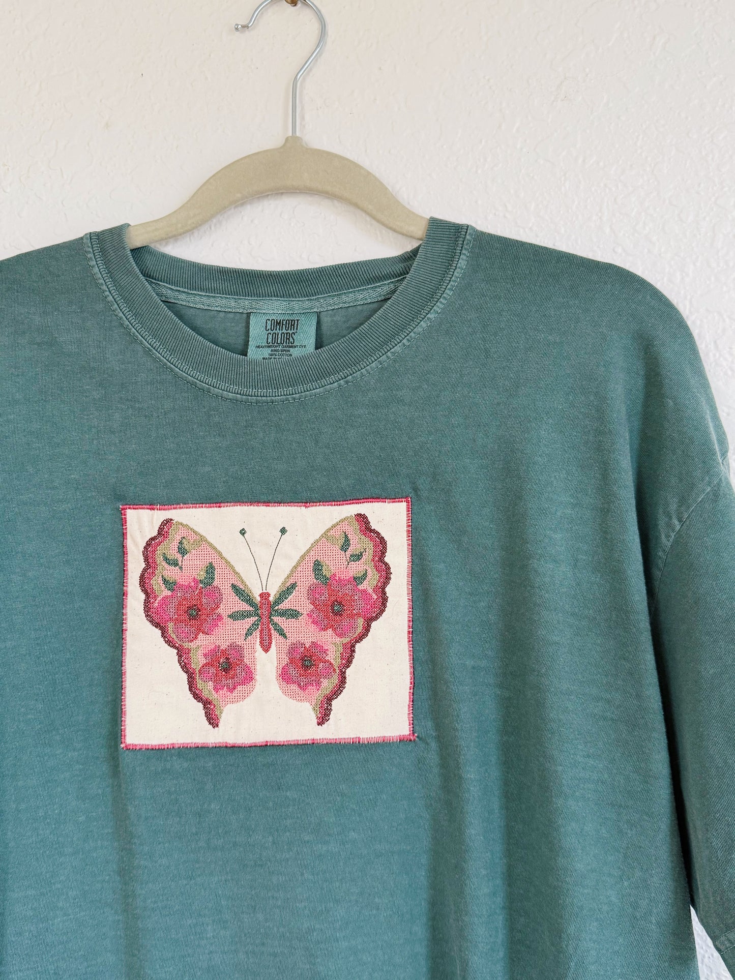 Butterfly Cross Stitch Tee (XL)