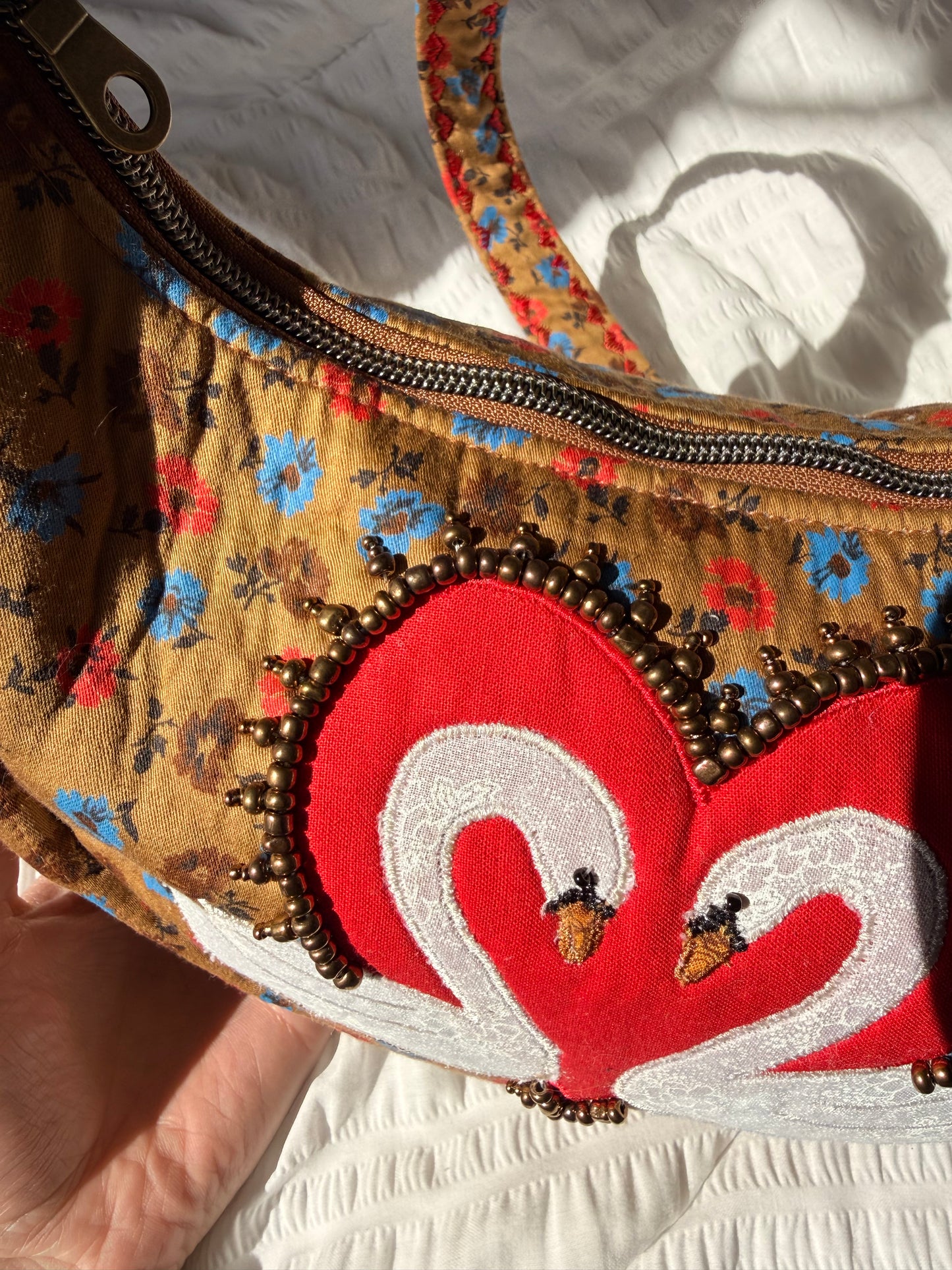 Bronzed Swan Purse