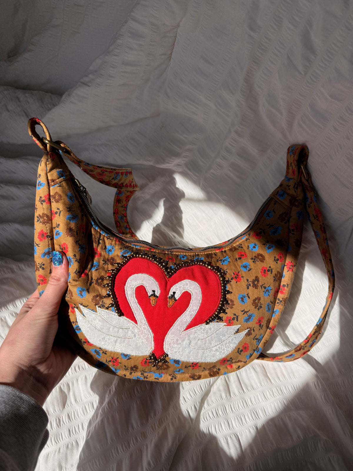 Bronzed Swan Purse